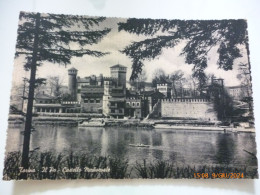 Cartolina Viaggiata "TORINO Il Po - Castello Medioevale" 1956 - Fiume Po