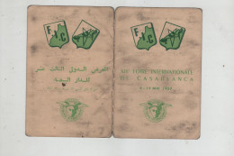 Foire Internationale Casablanca 1957 Carte D'honneur Vivier - Cartes De Membre