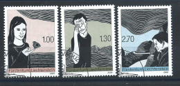 Liechtenstein N°1450/52 Obl (FU) 2009 - Art Gravure Sur Lino - Unused Stamps