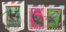 Congo Belge 1963 - Marcophilie - Petit Lot De 3 Timbres Avec Cachet POKO - Bas Uele - Autres & Non Classés