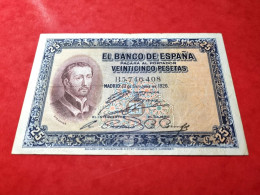 BILLETE 25 PESETAS 1926 MBC+ / AXF SPAIN BANKNOTE ESPAGNE *COMPRAS MULTIPLES CONSULTAR* - 1-2-5-25 Pesetas