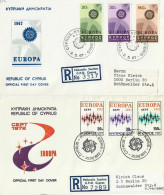 CHYPRE (République) : FDC Europa De 1967 Et 1972 (2) Envoyés En Recommandées à Berlin. - Briefe U. Dokumente