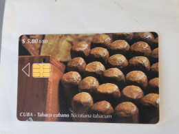 CUBA-(CU-ETE-0162B)-Tabaco Cubano-(96)-($5.00)-(0006161708)-used Card+1card Prepiad Free - Kuba