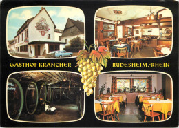 Postcard Hotel Restaurant Gasthof Krancher Rudesheim Rhein - Hotels & Restaurants