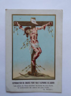 Image Pieuse Ou Religieuse  -    Reproduction Du Crucifix Peint Par St Alphonse De Liguori - Images Religieuses