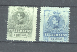 Espagne  -  Télégraphe  :  Yv  47-48  * - Telegramas