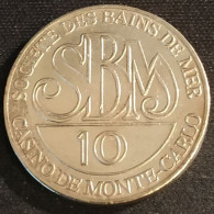 JETON DE CASINO  - MONTE CARLO - Société Des Bains De Mer ( SBM ) - 10 Francs - Casino