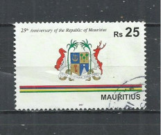 MAURITIUS 2017 - 25th ANNIVERSARY OF THE REPUBLIC - POSTALLY USED OBLITERE GESTEMPELT USADO - Maurice (1968-...)
