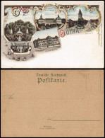Ansichtskarte Litho AK Gotha Schlossberg Anlage Gericht MB Gruss Aus... 1906 - Gotha