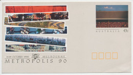 Postal Stationery Australia 1990 World Association Of Major Metropolises - Non Classés