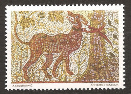 Yougoslavie 1970 N° 1064 Iso ** Art, Tableau, Mosaïque, Arbre, Chien, Cerbère, Mythologie Grecque, Enfer, Hadès - Unused Stamps