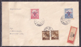 BOHEMIA And MORAVIA/at German Protectorate. 1942/Praha, Registered Letter, Envelope/mixed Franking. - Covers & Documents