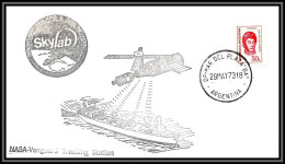 2226 Espace (space Raumfahrt) Lettre (cover Briefe) Argentine (Argentina) Skylab 2 Vanguard Tracking Mar Del Plata - América Del Sur