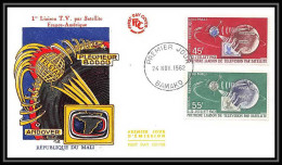 3803/ Espace Space Raumfahrt Lettre Cover Briefe Cosmos 24/11/1962 1ère Liaison Tv Par Satellite Fdc Mali - Afrique