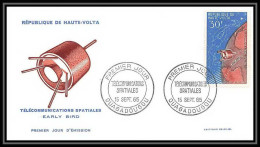4636/ Espace Space Raumfahrt Lettre Cover Briefe Cosmos 15/9/1965 FDC Early Bird Telécommunications Spatiales Haute-Volt - Africa