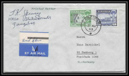 4054/ Espace Space Raumfahrt Lettre Cover Briefe Cosmos 3/8/1963 Spencey Zanzibar - Africa