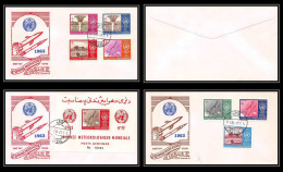 4057/ Espace Space Raumfahrt Lettre Cover Briefe Cosmos 1963 Fdc Afghanistan (afghanes) Journee Meteorologique Bloc - Asia