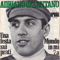 ADRIANO CELENTANO - GERMANY SG  - UNA FESTA SUI PRATI + MONDO IN MI 7.a - Other - Italian Music