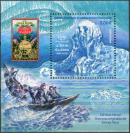 TAAF 2022. Jules Verne Novel, "The Sphinx Of The Ice Fields" (MNH OG) S/S - Neufs