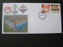 GREECE 2024 29-5-24 UEFA EUROPA CONFERENCE LEAGUE OLYMPIAKOS-FIORENDINA FDC.. - Covers & Documents