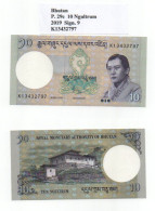 Bhutan  P.29c  10 Ngultrum 2019 Sign.9 UNC - Bhutan