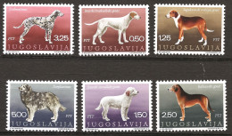 Yougoslavie 1970 N° 1274 / 9 ** Chiens De Race, Chien, Istrie, Braque, Chasse, Balkans, Dalmatien, Charplaninatz, Arrêt - Nuevos