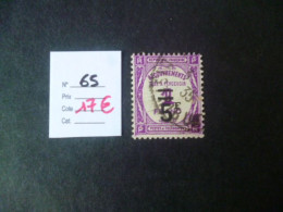 Timbre France Oblitéré  Taxe N° 65 - 1859-1959 Usados