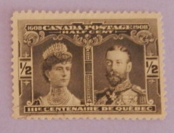 CANADA YT 85 NEUF(*)MNG "PRINCESSE ET PRINCE DE GALLES" ANNÉE 1908 - Unused Stamps
