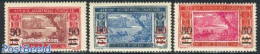 Ivory Coast 1934 Definitives Overprinted 3v, Unused (hinged), Transport - Ships And Boats - Unused Stamps