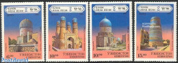 Uzbekistan 1995 Architecture 4v, Mint NH, Art - Architecture - Uzbekistan