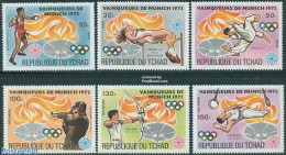 Chad 1972 Munich Olympic Winners 6v, Mint NH, Sport - Basketball - Hockey - Olympic Games - Volleyball - Andere & Zonder Classificatie