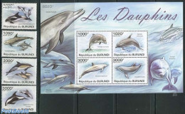 Burundi 2011 Dolphins 4v + S/s, Mint NH, Nature - Sea Mammals - Other & Unclassified