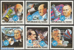 Chad 1983 Space Exploration 6v, Mint NH, Transport - Space Exploration - Andere & Zonder Classificatie