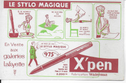 Buvard Annees  50's NEUF X'PEN WATERMAN LE STYLO MAGIQUE - Papierwaren