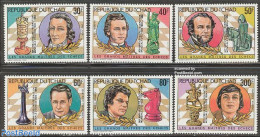 Chad 1983 Chess Ass. Overprints 6v, Mint NH, Sport - Chess - Andere & Zonder Classificatie