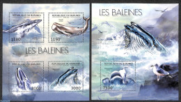 Burundi 2012 Whales 2 S/s, Mint NH, Nature - Sea Mammals - Other & Unclassified