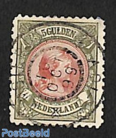 Netherlands 1896 5 Gulden, Used, Used Or CTO - Oblitérés
