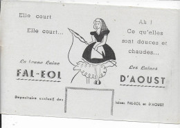 Buvard Annees  50's NEUF  LAINE FAL EOL D'AOUST - Textile & Vestimentaire