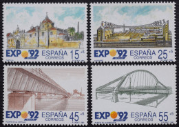 España Spain 1991 Expo Sevilla 1992  Mi 2976/79  Yv 2711/14  Edi 3100/03  Nuevo New MNH ** - 1992 – Siviglia (Spagna)