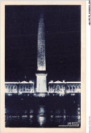 AKAP5-0474-75 - Au Soir - By Night - Illuminations De La Place De La Concorde - L'obélisque  - Paris Bei Nacht