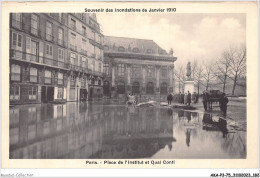 AKAP3-0327-75 - PARIS - Place De L'institut Et Quai Conti - Souvenir Des Inondations De Janvier 1910  - Inondations De 1910