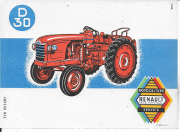 Buvard Annees  50's NEUF   Agriculture Tracteur Renault D 30 - Farm