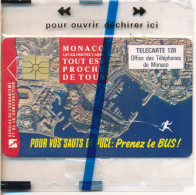 Monaco - Publiques N° Phonecote MF27 - Prenez Le BUS (120U GEM NSB) - Monaco