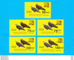 SOUTH SUDAN 2017 Surcharged Overprints On 2012 2 SSP Birds Vulture Stamp SOUDAN Du Sud Südsudan - Sud-Soudan