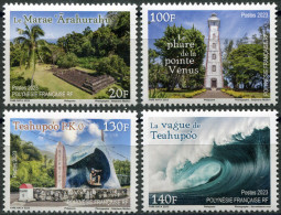 French Polynesia 2023. Tourist Spots In Tahiti (MNH OG) Set Of 4 Stamps - Unused Stamps