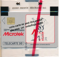 Monaco - Privées-Publiques N° Phonecote ME3 - 10 Ans De MICROTEK (50U GEM NSB) - Monaco