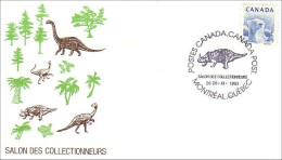 Canada Bear Dinosaurs FDC Cover ( A71 158d) - Expositions Philatéliques