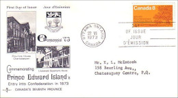 Canada Prince Edward Island Ile Du Prince Edouard Caneco FDC ( A70 943) - 1971-1980