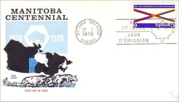 Canada Manitoba Centennial Cole Cover FDC ( A70 903) - 1961-1970