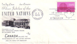 Canada United Nations 15c FDC ( A70 894) - 1961-1970